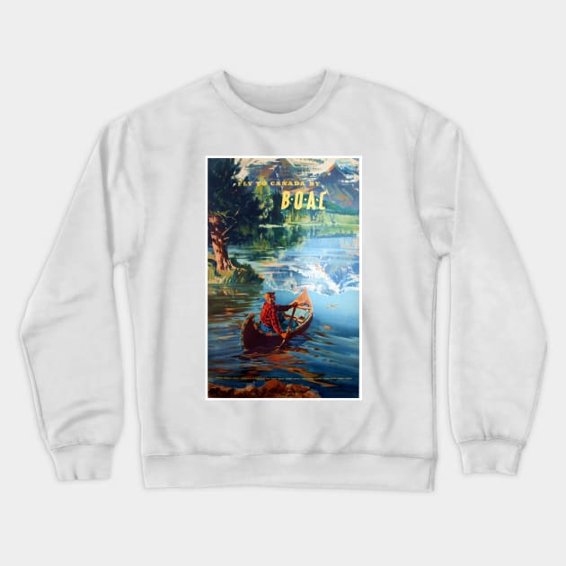 Canada by B.O.A.C - Vintage Travel Crewneck Sweatshirt by Culturio